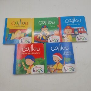 Caillou Complete Set Of 5 Mini Board Books Chick-Fil-A 4 in.